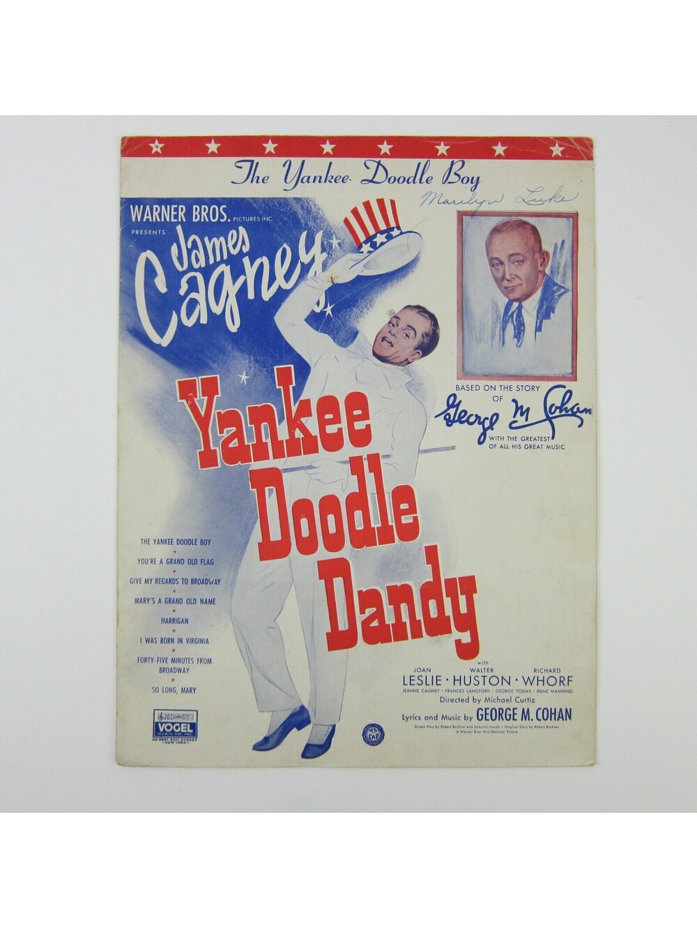 Sheet Music Yankee Doodle Dandy Film James Cagney George Cohan Vintage 1931
